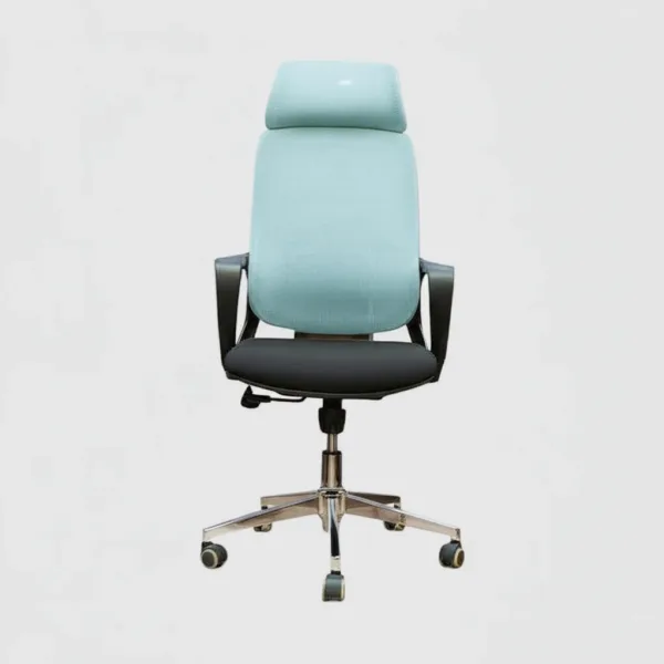 High Back-Office Chair Blue Mesh LJ-2005A