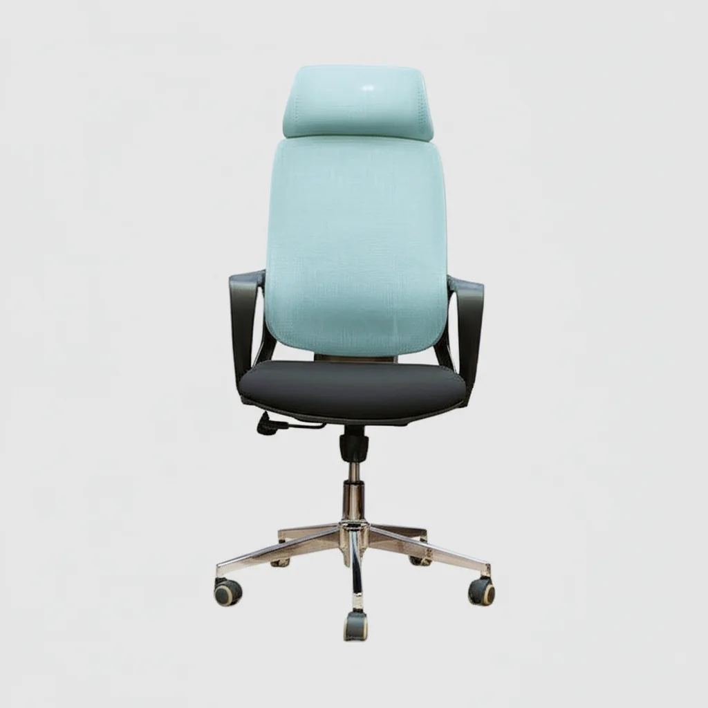 High Back-Office Chair Blue Mesh LJ-2005A