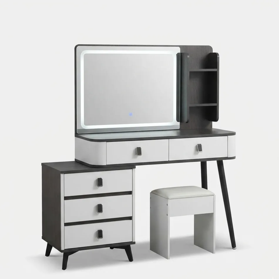 Vanity Desk with Mirror + Stool ZT1001
