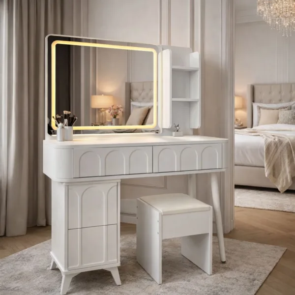 Vanity Desk with Mirror + Stool ZT1002