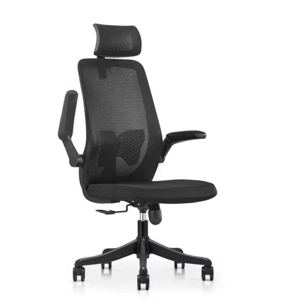 Highback Office Chair - LJ-2105A With Aluminum Base