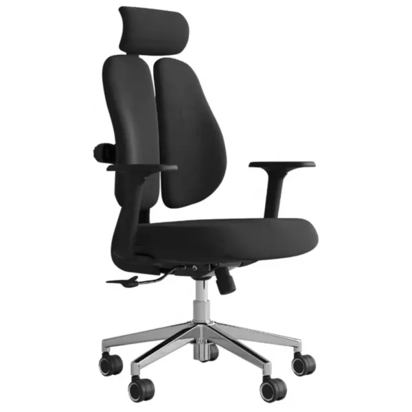 Orthopedic Office Chair Fixed Arms Nylon Base 222A