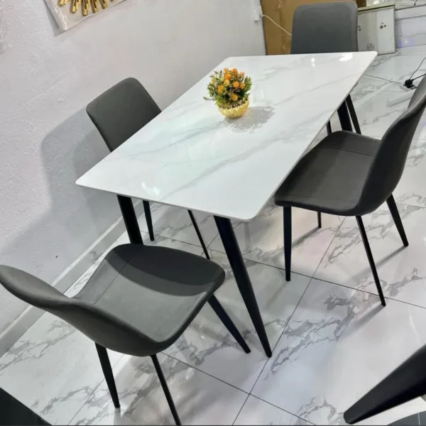 4-Seater Dining Set with Marble Top 3