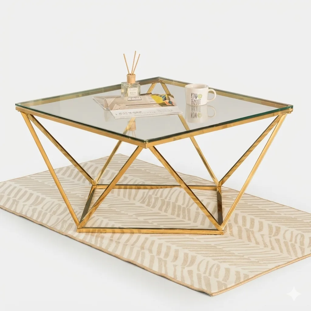 Coffee Table with Gold Legs BGX-5G