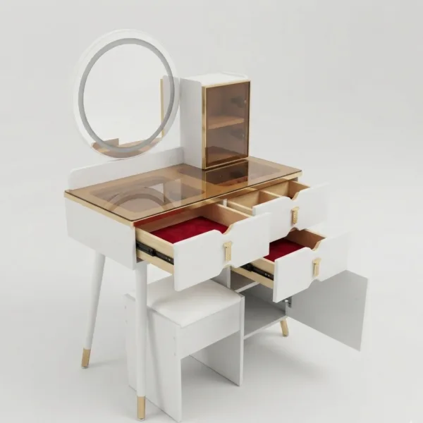 Vanity Desk with Mirror + Stool M103