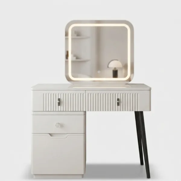 Vanity Desk with Mirror + Stool 2404