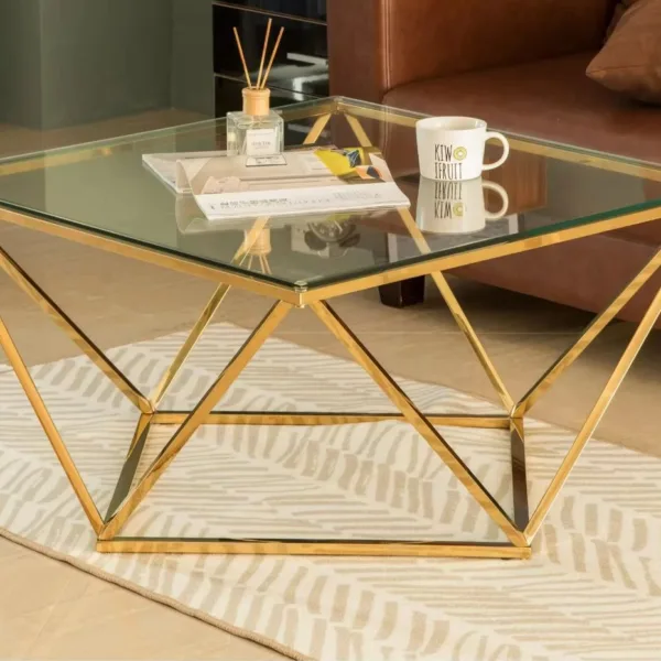 Coffee Table with Gold Legs BGX-5G