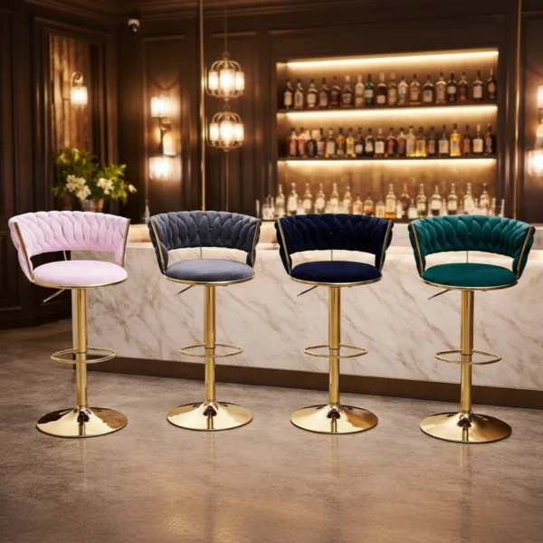 Velvet Barstool Product Image