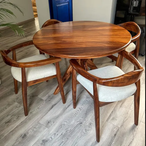 Robo 4 Seater wooden dining set crafted in a Nairobi workshop