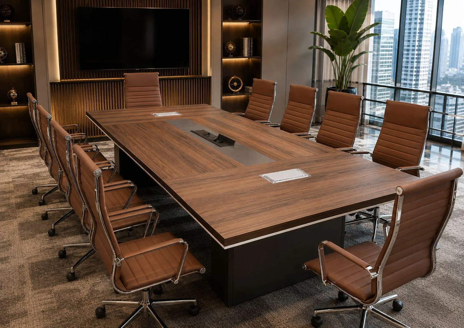 Modern Boardroom Table for collaborative professional office environments